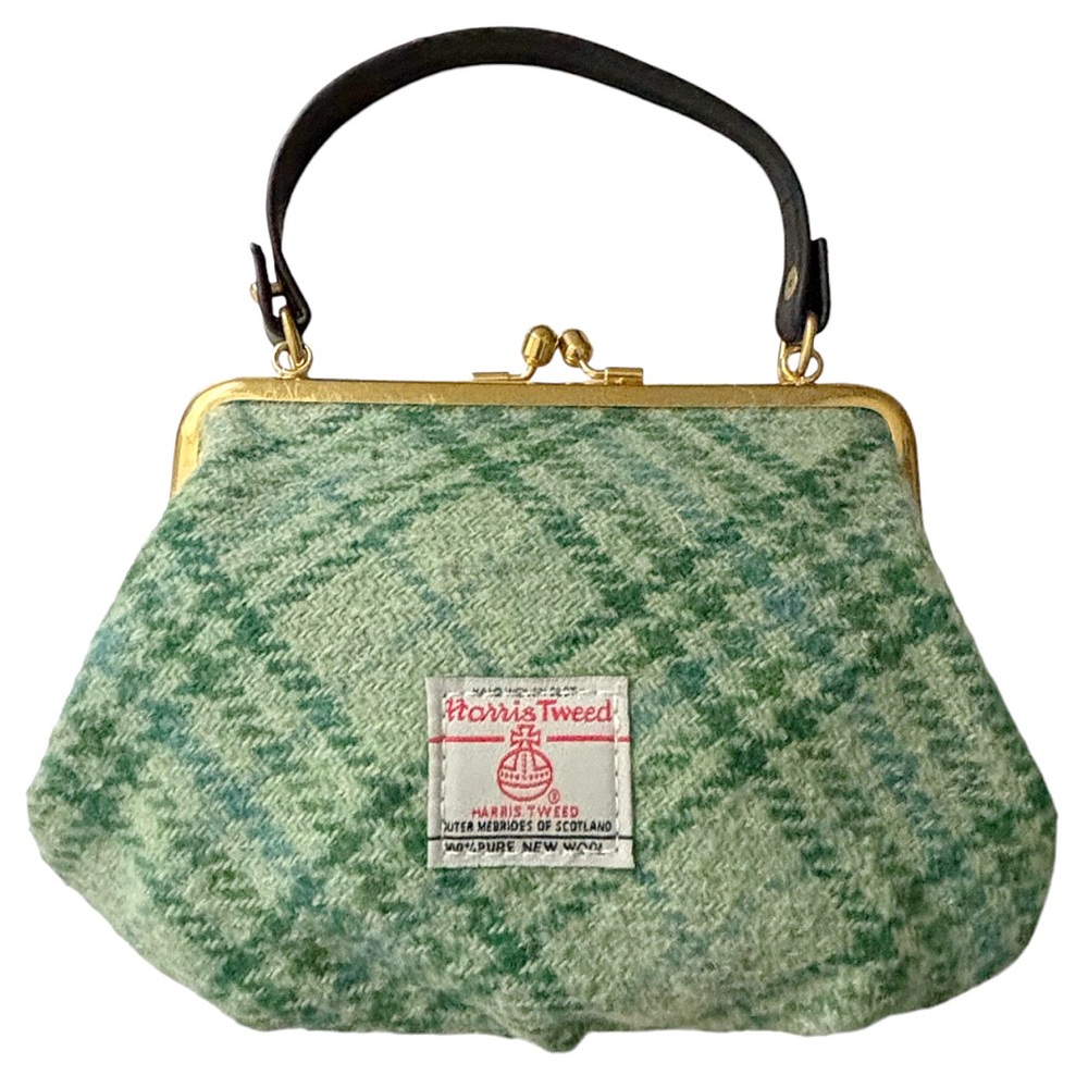 ❌SOLD❌Vivienne Westwood Framed Elena Green Tartan Wool Plaid Bag RARE - Picture 6 of 9